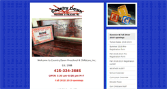 Desktop Screenshot of countrydawnpreschool.com